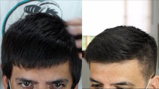 CORTE DE PELO EN CABELLO LACIO PASO A PASO BARBERÍA 2021 [upl. by Amati]