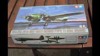 Inbox Review of the 148 Scale Nakajima J1N1 Gekkō from Tamiya [upl. by Queston652]