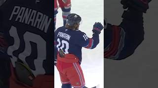 What a shot from the Breadman artemipanarin nyr nhl hockey goal [upl. by Eeresed]