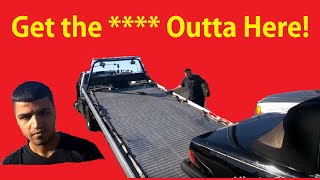 Trucker Fight Kicking Tow Truck Driver  Car Transporter Dock Issues 5 [upl. by Nicholle]