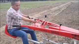 Rotary tiller mounted Thai walking Tractor [upl. by Lyudmila]