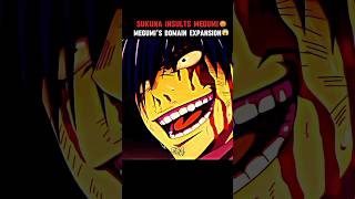 MEGUMIS DOMAIN😱SUKUNA INSULTS MEGUMI😡shorts anime jujutsukaisen megumi [upl. by Olotrab]