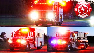 CK Fire  Pumper 16 Rescue 16 Tanker 16 Responding [upl. by Anelle522]