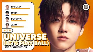 NCT U  Universe Lets Play Ball Line Distribution [upl. by Elka]