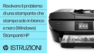 Come risolvere il problema di una stampante HP che stampa solo in bianco e nero WindowsHP Support [upl. by Petrine445]