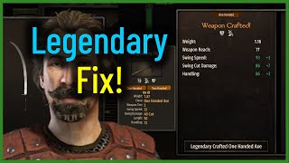 Legendary Crafting Fixed  Bannerlord [upl. by Ecirahc]