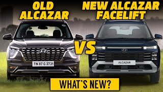 New Alcazar facelift vs old alcazar  Old vs new hyundai alcazar facelift 2024  Whats different [upl. by Toolis]