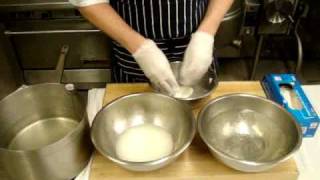 Chef Pat Making Fresh Mozzarella Bocconcini [upl. by Ahsimrac]