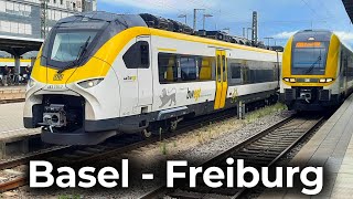 Rheintalbahn Basel Bad Bf  Freiburg  4K Führerstandsmitfahrt  Siemens Mireo  BR 463  RB 27 [upl. by Levi865]