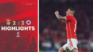 ResumoHighlights  SL Benfica 22 Rangers FC [upl. by Yelsehc]