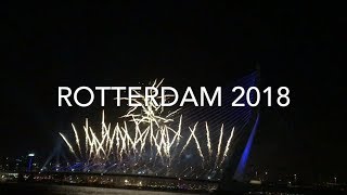 ROTTERDAM NEW YEAR 2018 FIREWORKS [upl. by Ettelliw]