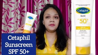 Cetaphil Sunscreen SPF 50 🌞⛱🧴Sapna Das skincare summerskincare sunscreen cetaphil [upl. by Romulus328]