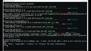 paramiko install with pip [upl. by Fisk]