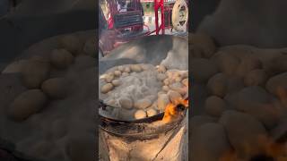 ⚡⚡ Sand Potatoes Making Process⚡⚡ shorts telugufoodie esangathulu streetfood foodie omelette [upl. by Nepean]