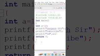 C Language Tutorial  How to write C Coding  Programming Syntax  Class01 ctutorials ccoding [upl. by Eiduam438]