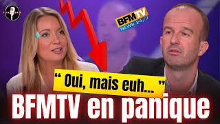 Racisme contre un restaurateur BFMTV EN PANIQUE Bompard recadre une journaliste [upl. by Reinertson845]