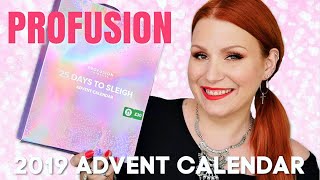 PROFUSION 25 DAYS TO SLEIGH 2019 ADVENT CALENDAR UNBOXING  MOST REQUESTED [upl. by Aramanta]