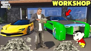 Franklin Opening A New Biggest Workshop In GTA 5  Shinchan In GTA 5  Vishnu Gta [upl. by Enaira]