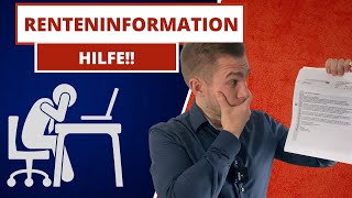 RENTENINFORMATION  wieviel Rente bekommst du Schritt für Schritt Berechnung [upl. by Anilak]