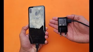 Samsung Galaxy A20  Battery Charging Test  HD [upl. by Erdda]