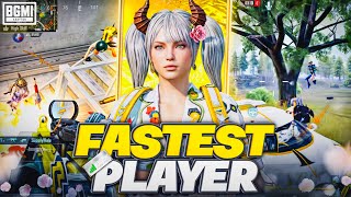 FASTEST 100ms PING PLAYER💀🔱 BGMI HIGHLIGHTS  LitBoi YT [upl. by Zebulen]