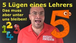 Die 5 Lügen eines Lehrers Das muss aber unter uns bleiben  Lehrerschmidt [upl. by Athelstan]