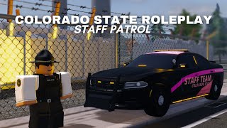 Patrolling as a STAFF MEMBER in COLORADO STATE ROLEPLAY  Ep 3  ERLC Roblox [upl. by Adyol]