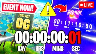 FORTNITE EVENT COUNTDOWN LIVE🔴 247 amp Fortnite OG Chapter 2 Countdown [upl. by Clements]