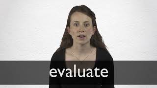 How to pronounce EVALUATE in British English [upl. by Razec]