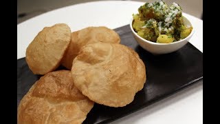 Poori Bhaaji  Simple Indian Recipes  Sanjeev Kapoor Khazana [upl. by Parshall]