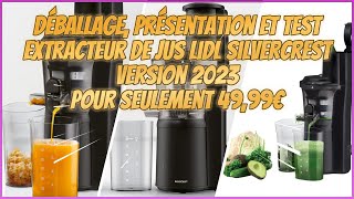 Nouvel extracteur de jus Lidl Silvercrest 2023 à 4999€10€unboxing présentation et test complet [upl. by Hijoung]