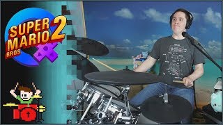 Blindfolded Super Mario Bros 2 Overworld Qumu Remix On Drums [upl. by Amalita]