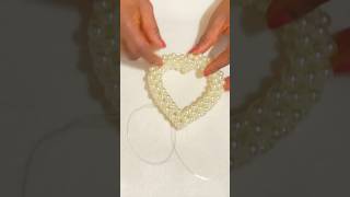 A beaded heart ❤️ shaped heart shaped beaded baga beaded heart [upl. by Aisanat798]