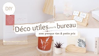 DIY  Objets DÉCO tendance pour le bureau  Organisation RENTRÉE avec ou sans Cricut [upl. by Riobard777]