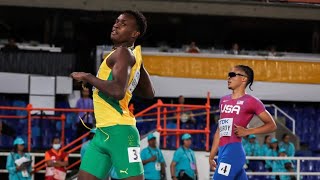 Delano Kennedy massive personal best 4546 🔥400m semifinal in Cali U20 Games 2022 Jamaica Track [upl. by Suzi363]