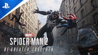 Marvels SpiderMan 2  Be Greater Together Trailer I PS5 Games [upl. by Melitta]