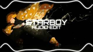 STARBOY SLOWEDREVERB Edit Audio editaudio viral starboy Earyzz quitezyaudios remix 🤡 [upl. by Lemert]