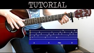 Cómo tocar Quelquun ma dit  Carla Bruni Tutorial Guitarra [upl. by Eittik]