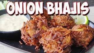 Onion Bhajis Crispy coated soft centered Onion Bhajis Easiest Recipe Ever [upl. by Khudari609]