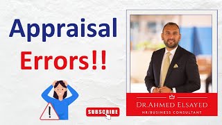 Appraisal Errors appraisal kpis hr humanresources youtube hrmanagement trending [upl. by Syhr232]