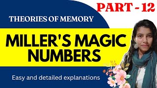 Millers Magic Numbers  Theories of memory [upl. by Ewnihc77]