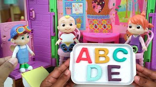 Coco Melon Toy Learning  ABC Learning with ABC Cookies  Pretend Play in Toy Kitchen [upl. by Asenad]