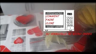 Comment Faire Cuire Du Vermicelle Au Micro Ondes [upl. by Nibbor394]