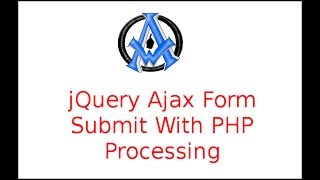 jQuery Ajax Form Submit With PHP Processing [upl. by Shornick668]