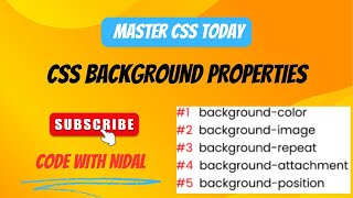 CSS Background Properties  Full Guide to Background Styles in Web Design CSS WebDesign [upl. by Aihsetel]