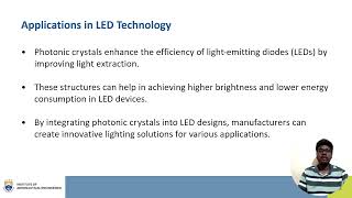 Photonic Crystals For Lighting Applications   Applied physics   AAT  I [upl. by Ellerd]