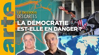 La démocratie  un modèle en péril  Une Leçon de géopolitique du Dessous des cartes  ARTE [upl. by Adiazteb111]