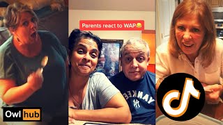 WAP reaction parents  Cardi b feat Megan Thee Stallion  WAP  Funny Tik Tok Compilation 5 [upl. by Moth]