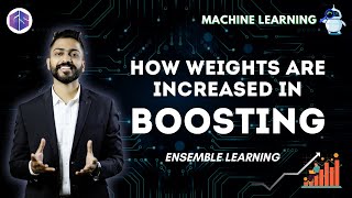 How Weights are Increased in Boosting  Ensemble Learning [upl. by Ilahsiav]