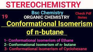 Conformational Isomerism of nbutane bscchemistry isomerism itschemistrytime [upl. by Trembly456]